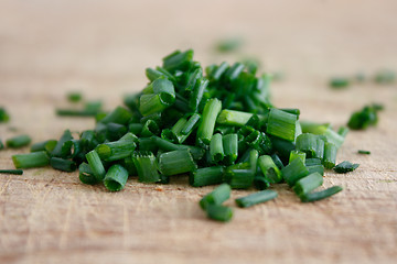 Image showing Chopped chives