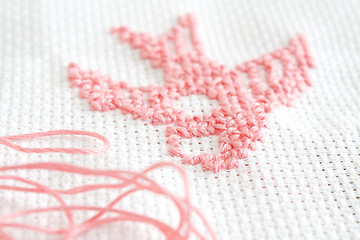 Image showing Cross stitching