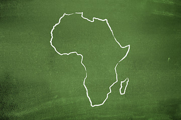 Image showing African map