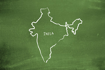 Image showing Indian map