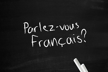 Image showing Parlez-vous francais