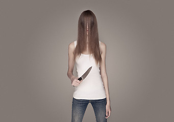 Image showing long haired woman
