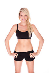 Image showing fitness blonde woman