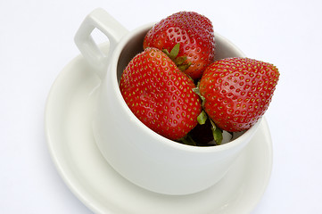 Image showing Cup of Strawberries