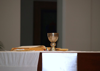 Image showing communion in Catholic church