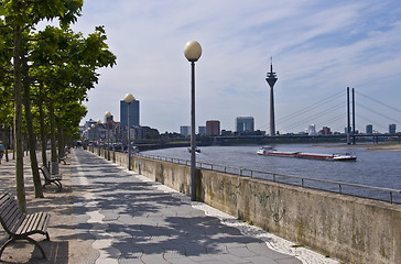 Image showing Rhine promenade