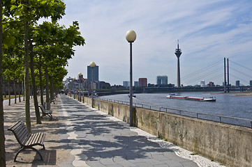 Image showing Rhine promenade