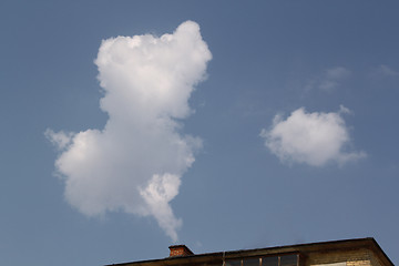 Image showing Cloud as a smoke from a pipe