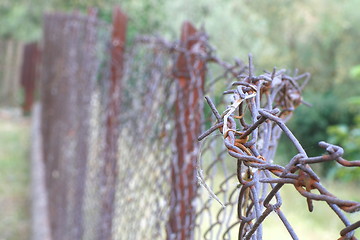 Image showing barbed wire