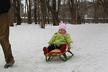 Image showing Drive on a sledge