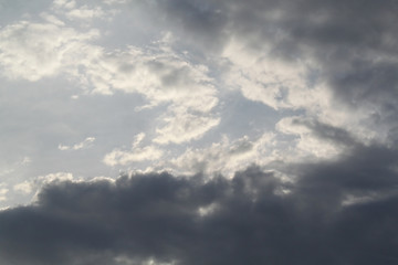 Image showing Dark cloudy sky