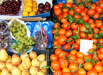 Image showing Portugal. Porto city. Fresh fruits on a traditional market 