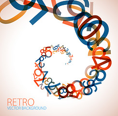 Image showing Abstract retro background