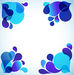 Image showing Abstract blue  background