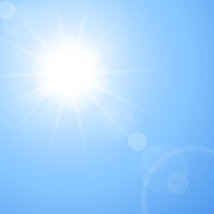 Image showing The hot summer sun - abstract vector background