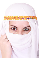Image showing arabic woman Middle East in the national headdress
