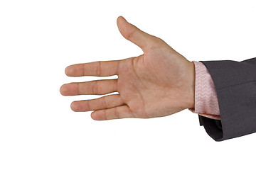 Image showing open business hand