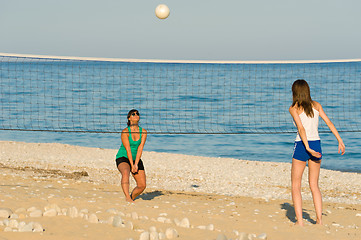 Image showing Beach volley