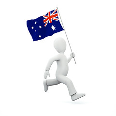 Image showing Holding a new zealand flag