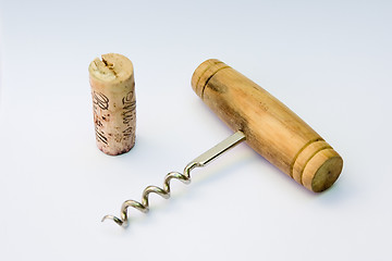 Image showing corkscrew isolated on white background