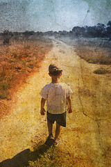 Image showing child on the road