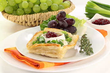 Image showing Goat cheese tartlet