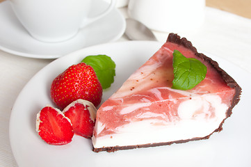 Image showing Strawberry Cheesecake