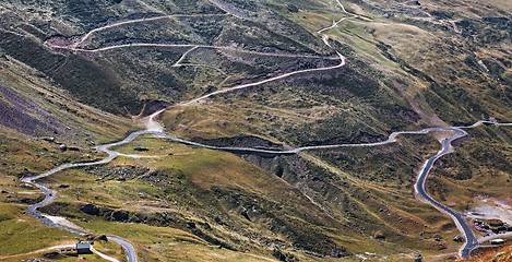 Image showing Mountains roads