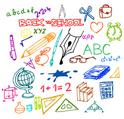 Image showing Back to school - illustrations