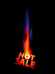 Image showing Hot sale artwork with big flame