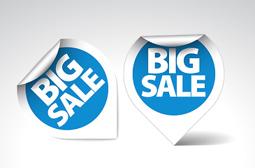 Image showing Round Labels / stickers for big sale