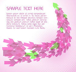 Image showing Abstract pink  technical background