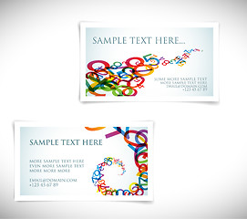 Image showing Modern business card templates