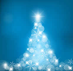 Image showing Abstract Christmas tree