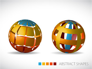 Image showing Collection of abstract spheres