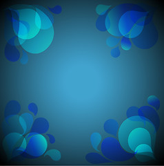 Image showing Abstract blue background