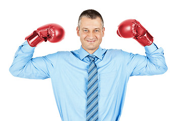 Image showing business boxing