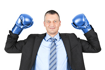Image showing business boxing