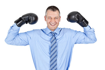 Image showing business boxing