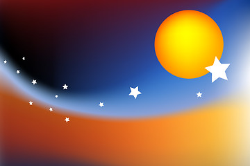 Image showing Christmas sky