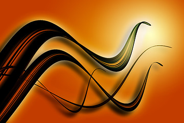 Image showing Abstract 3d waves