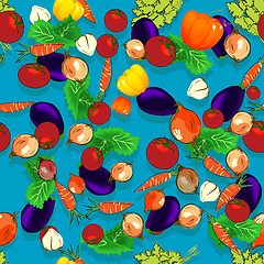 Image showing Simple vegetables pattern