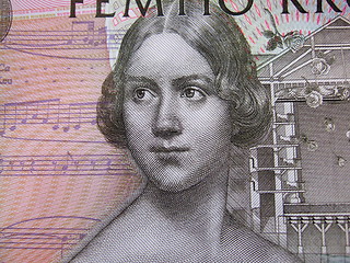 Image showing Closeup of a Swedish banknote