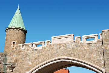 Image showing Porte Saint Jean City Gate, Quebec City