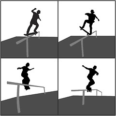 Image showing Skater Rail