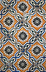 Image showing Portuguese glazed tiles. 