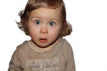 Image showing surprised child