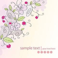 Image showing floral background