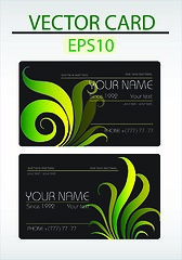 Image showing Vector abstract business card with place for your text