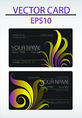 Image showing Vector abstract business card with place for your text